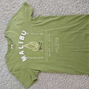 Hollister Tee Shirt, Size Medium, Color Green